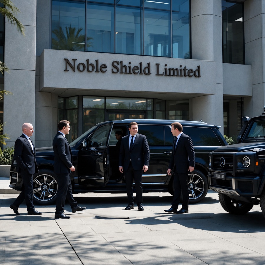 Noble Shield Limited security team with vehicle